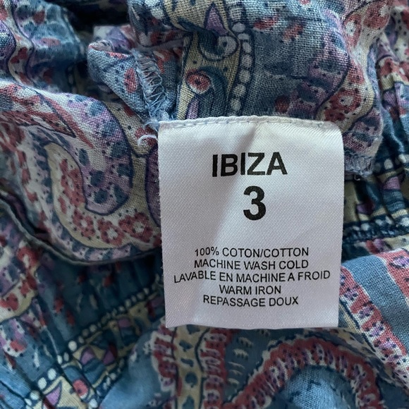 DIAB’LESS Ibiza Paisley women’s baby doll style boho dress, Size M - Picture 6 of 15